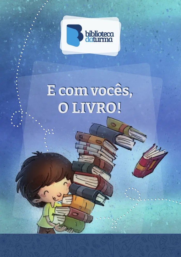 Capa do material E com vocês, o livro!
